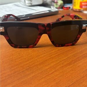Stylish Red and Black Sunglasses